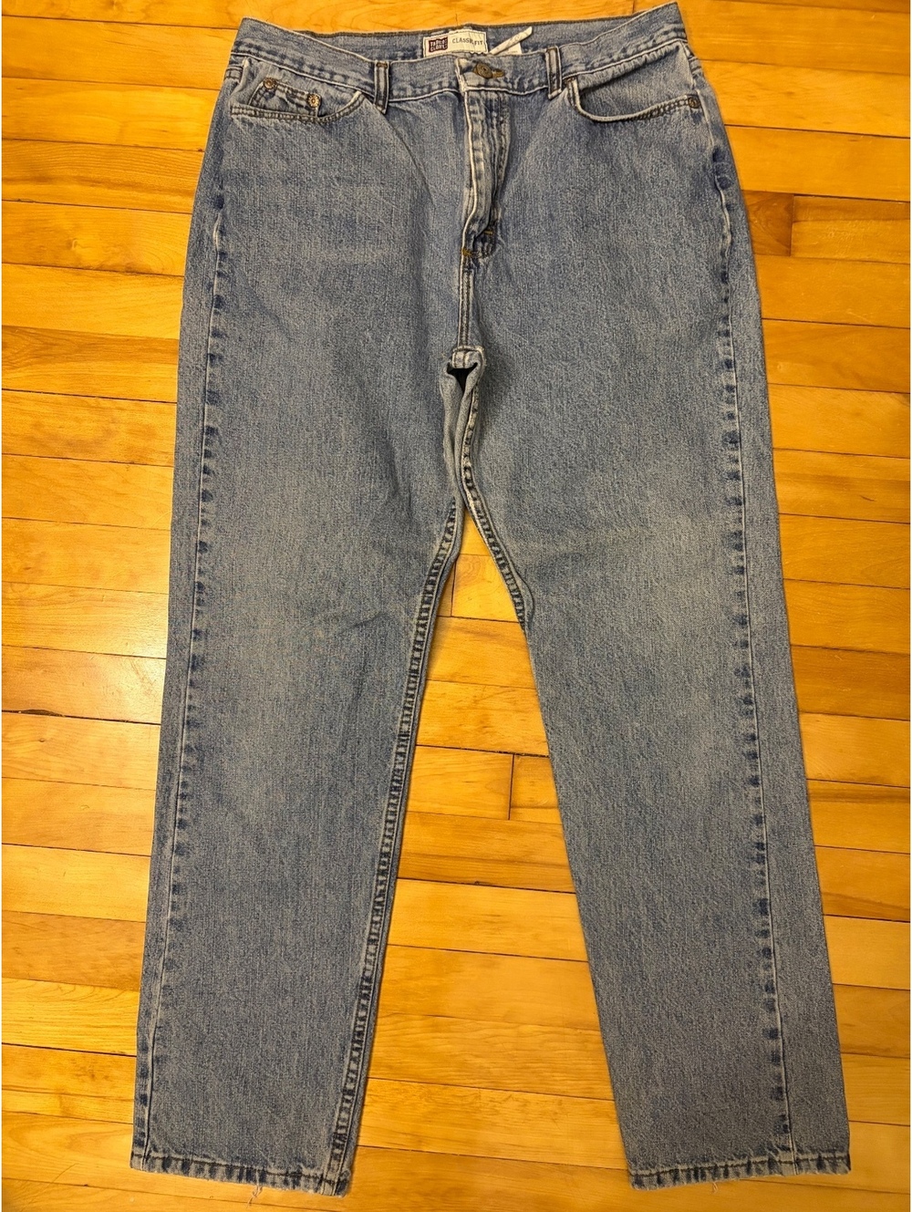 Faded Glory Classic Fit Light Wash Denim Jeans Size 14 Regular